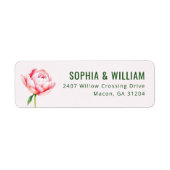 Romantic Pink Floral Minimalist (Vorne)