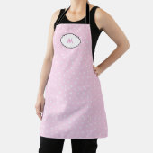 Romantic Pink Heart Apron with Initial Schürze (InSitu)