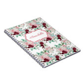 Romantic Pink & Red Roses Personalized Notizblock (Rechte Seite)