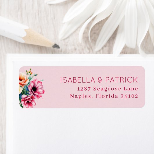 Romantic Pink Watercolor Floral (Insitu)