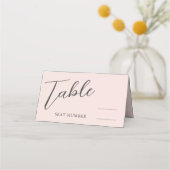 Romantic Pink Wedding Platzkarte (Vorderseite)