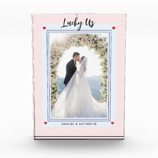 Romantic Playing Card Aesthetic Custom Names   Fotoblock (Vorderseite)
