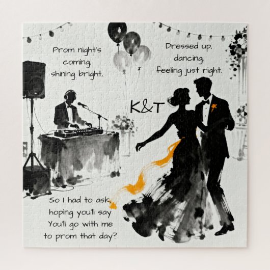 Romantic Promposal | Go to Prom with Me Puzzle (Vertikal)