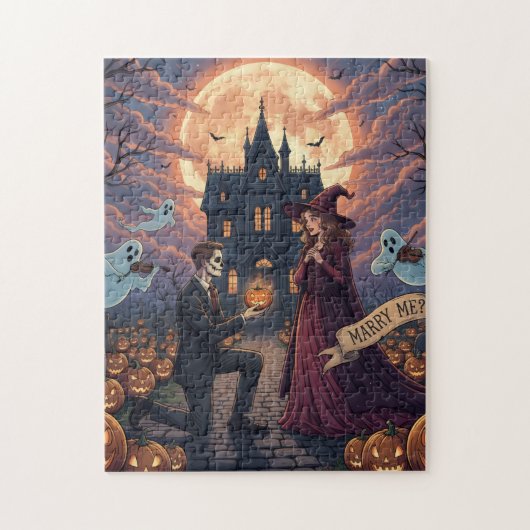 Romantic Proposal Halloween Puzzle (Vertikal)