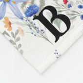 Romantic purple botanical wallpaper fleecedecke (Ecke)