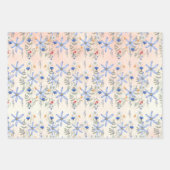 Romantic purple botanical wallpaper geschenkpapier set (Vorderseite)