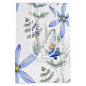 Romantic purple botanical wallpaper mittlere geschenktüte (Rückseite)