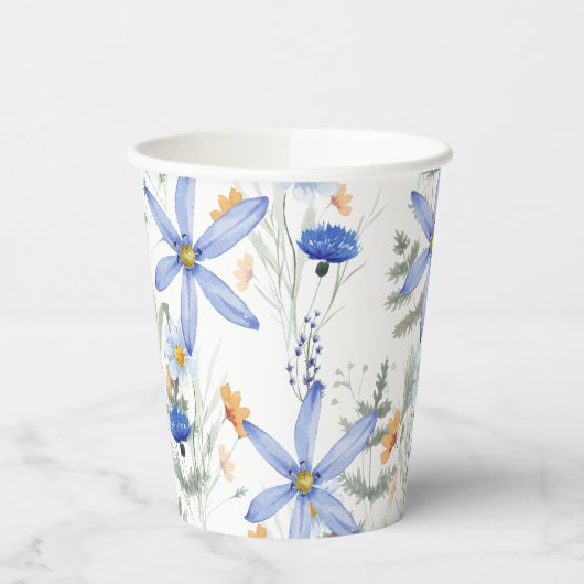 Romantic purple botanical wallpaper pappbecher (Links)