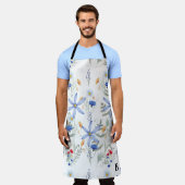 Romantic purple botanical wallpaper schürze (Getragen)