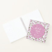 Romantic Purple Floral Sketchbook Notizblock (Innenseite)