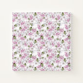 Romantic Purple Floral Sketchbook Notizblock (Rückseite)