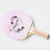 Romantic purple flower bouquet abstract background tischtennis schläger (Seitenansicht)