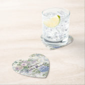 Romantic Purple Pink Flowers Bridal Shower Untersetzer (Vor Ort)