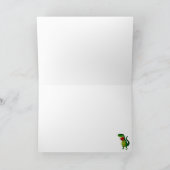 Romantic RAWR T-rex Dinosaur Karte (Innenseite)