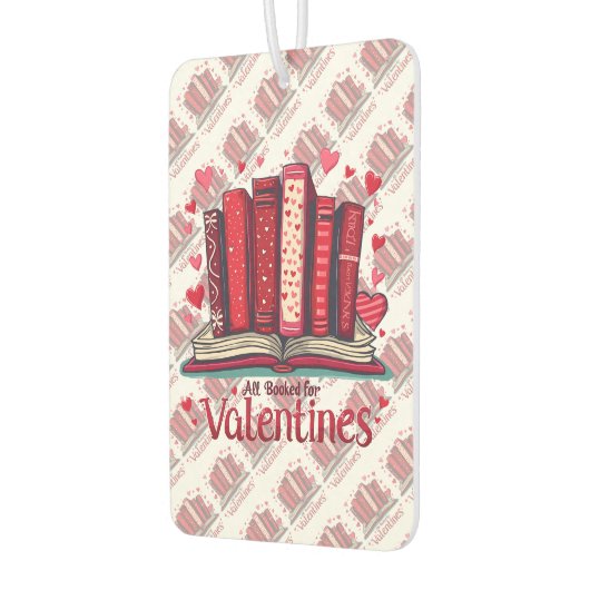 Romantic Reading Vibes Cozy Valentine Gift Autolufterfrischer (Links)