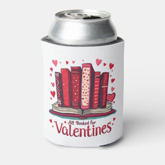 Romantic Reading Vibes Cozy Valentine Gift Dosenkühler (Kanne Rückseite)
