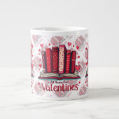 Romantic Reading Vibes Cozy Valentine Gift Jumbo-Tasse (Vorderseite)