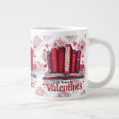 Romantic Reading Vibes Cozy Valentine Gift Jumbo-Tasse (Rechts)