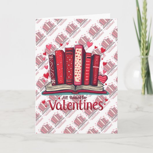Romantic Reading Vibes Cozy Valentine Gift Karte (Vorderseite)