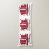 Romantic Reading Vibes Cozy Valentine Gift Seitenschläferkissen (Rückseite (Vertikal))