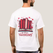 Romantic Reading Vibes Cozy Valentine Gift T-Shirt (Rückseite)