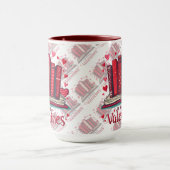 Romantic Reading Vibes Cozy Valentine Gift Tasse (Zentrum)