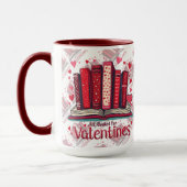 Romantic Reading Vibes Cozy Valentine Gift Tasse (Links)
