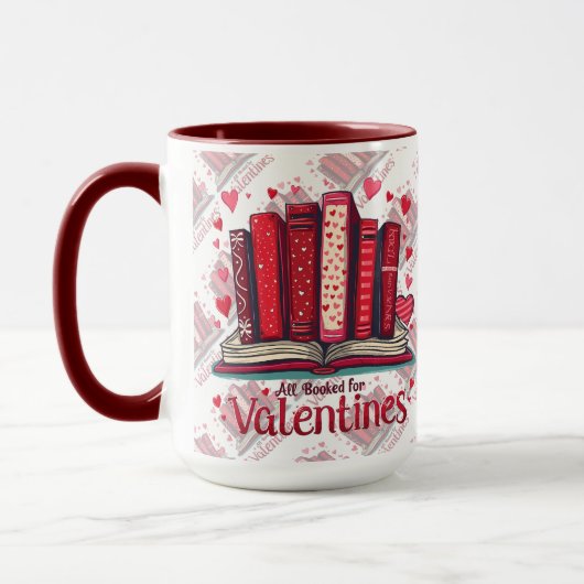 Romantic Reading Vibes Cozy Valentine Gift Tasse (Links)