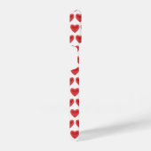 Romantic Red 3D Heart Pattern Classic Valentine's iPhone Hülle (Rechte Seite)