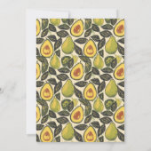 Romantic Red and Beige Photo Einladung (Rückseite)