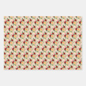 Romantic Red and Orange Roses Geschenkpapier Set (Vorderseite 2)