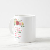 Romantic Red and Orange Roses Wedding Kaffeetasse (Vorderseite Links)