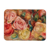 Romantic red and pink roses Pierre Auguste Renoir Magnet (Horizontal)