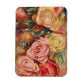 Romantic red and pink roses Pierre Auguste Renoir Magnet (Vertikal)