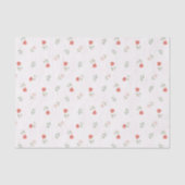 Romantic Red Blush Pink Roses Love Seidenpapier (Vorderseite)