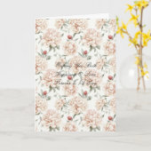 Romantic Red Cream Floral Wedding Karte (Gelbe Blume)