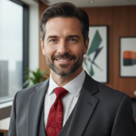 Romantic Red Floral Elegance Krawatte