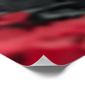 Romantic Red Flowers Couple Square Wall Poster (Ecke)