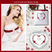 Romantic Red Rose Bride To Be Acrylic Tumbler Acryltrinkbecher