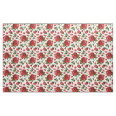 Romantic Red Rose Foliage Botanical Garden Bloom Stoff (Yard (91,4 cm))