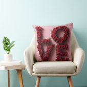 Romantic Red Rose 'LOVE' Floral Pillow Kissen (Stuhl )