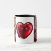 Romantic Red Rose love Valentine Hot Drink Coffee Tasse (Zentrum)