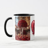 Romantic Red Rose love Valentine Hot Drink Coffee Tasse (Links)