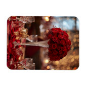 Romantic Red Rose Valentine Decorative Photo Magnet (Horizontal)