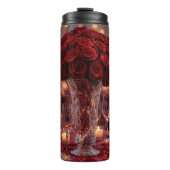 Romantic Red Rose Valentine Insulated Thermosbecher (Vorderseite)
