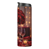 Romantic Red Rose Valentine Insulated Thermosbecher (Nach rechts gedreht)