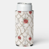 Romantic Red Roses Floral Selters Dosenkühler (Seltzer Rückseite)