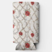 Romantic Red Roses Floral Selters Dosenkühler (Rückseite)