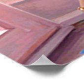 Romantic Reverie in Pink Paris Poster (Ecke)