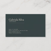 Romantic Rose Floral and Misty Mountain Landscape Visitenkarte (Rückseite)